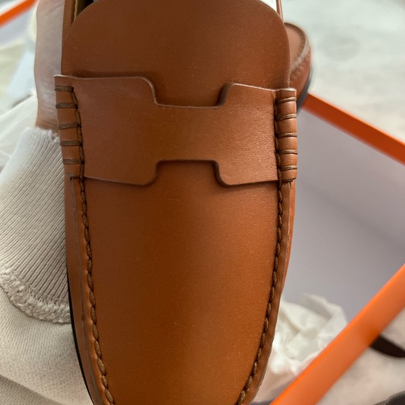 Hermès Kennedy Loafer for women in Naturel Brown sz 38.5 new in box w dust bags - Picture 7 of 11